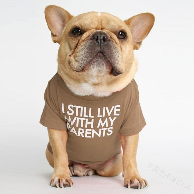 pet dog letter t-shirt