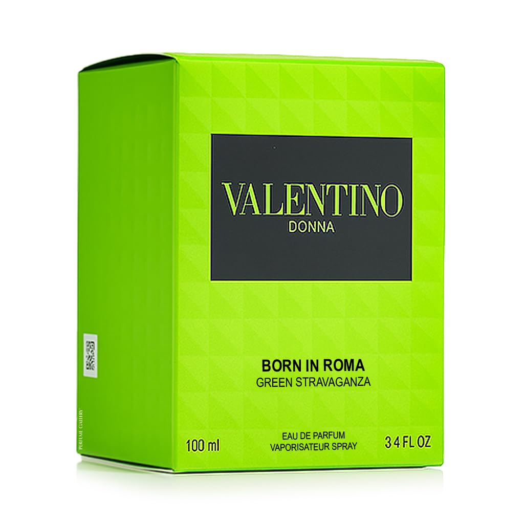 Valentino Donna Born in Roma Green Stravaganza Eau de Parfum Spray for Women, 3.4 oz / 100 ml