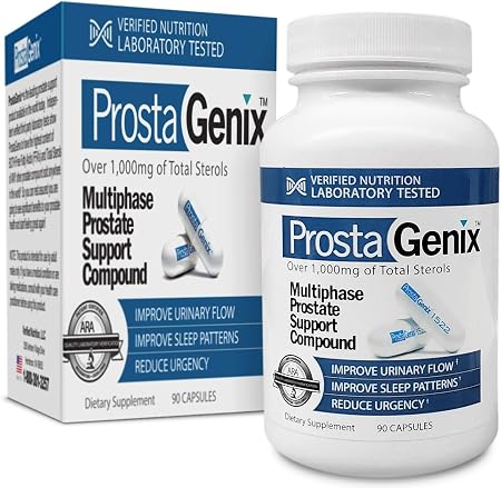 ProstaGenix Multiphase Prostate Supplement, 90 Capsules – High-Potency Beta-Sitosterol Formula