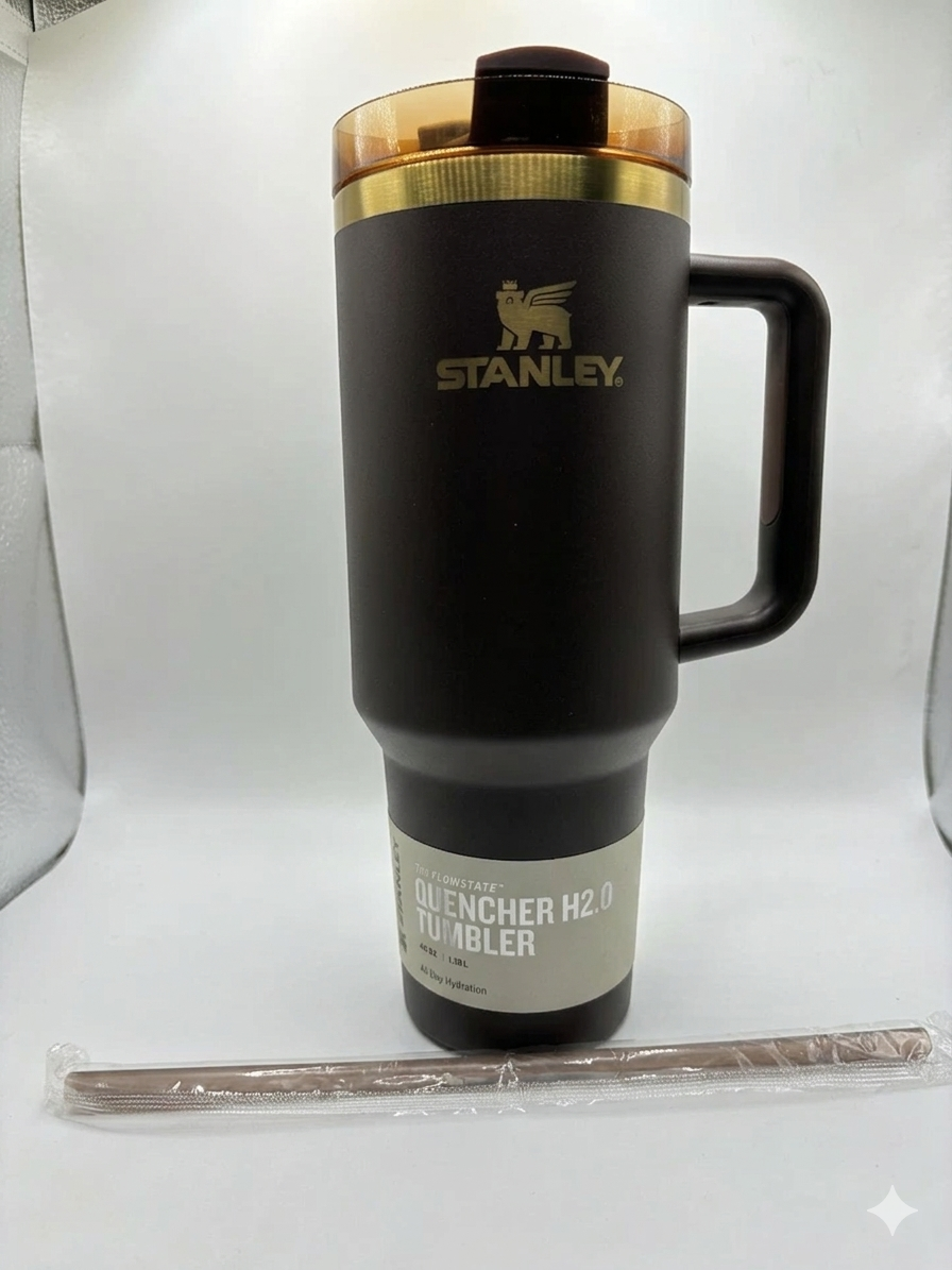 Stanley 40oz Quencher H2.0 FlowState Tumbler - Chocolate Gold