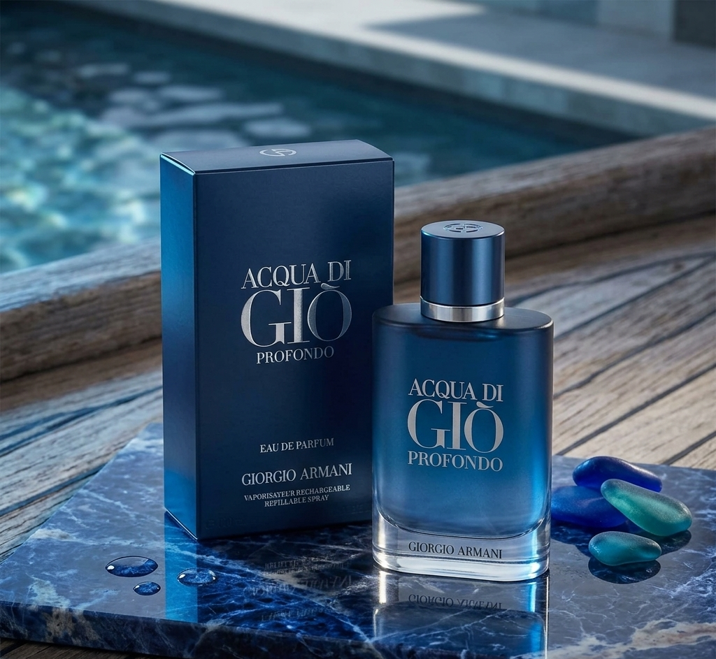 Giorgio Armani Acqua Di Gio Profondo Eau de Parfum 3.3 oz 100ml Spray for Men Long Lasting Cologne