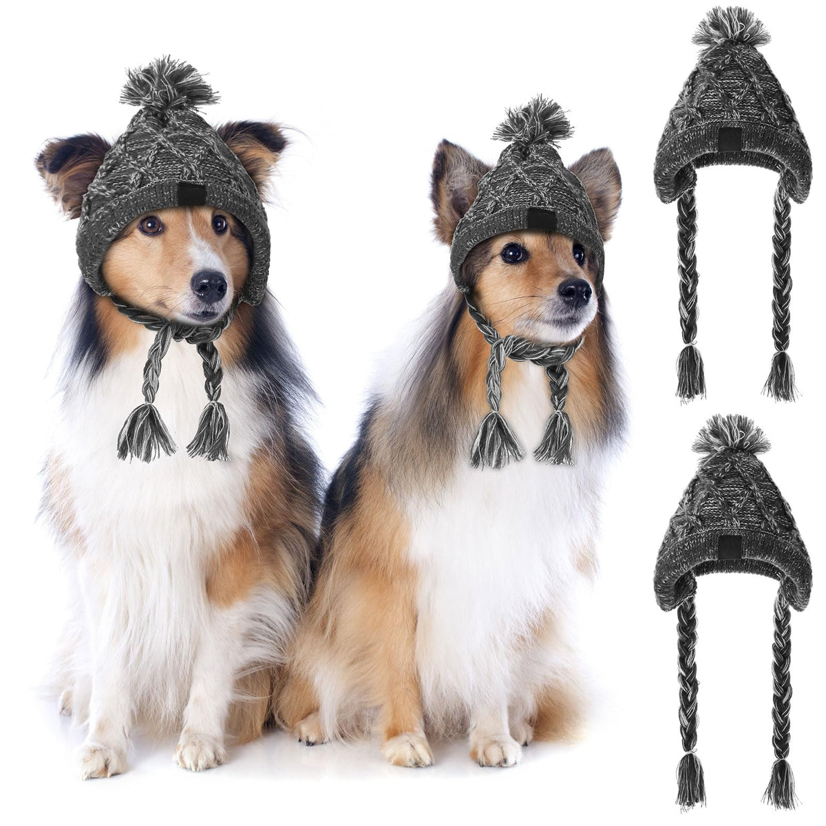 winter dog beanie hat with ear holeswinter dog beanie hat with ear holes