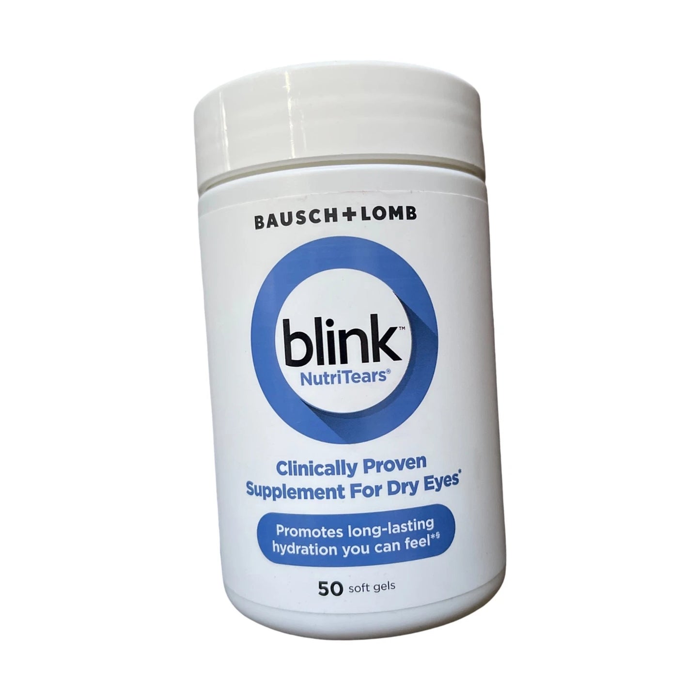 Blink NutriTears Clinically Proven Dry Eye Supplement, 50 Softgels – Lutein, Zeaxanthin, Curcumin & Vitamin D