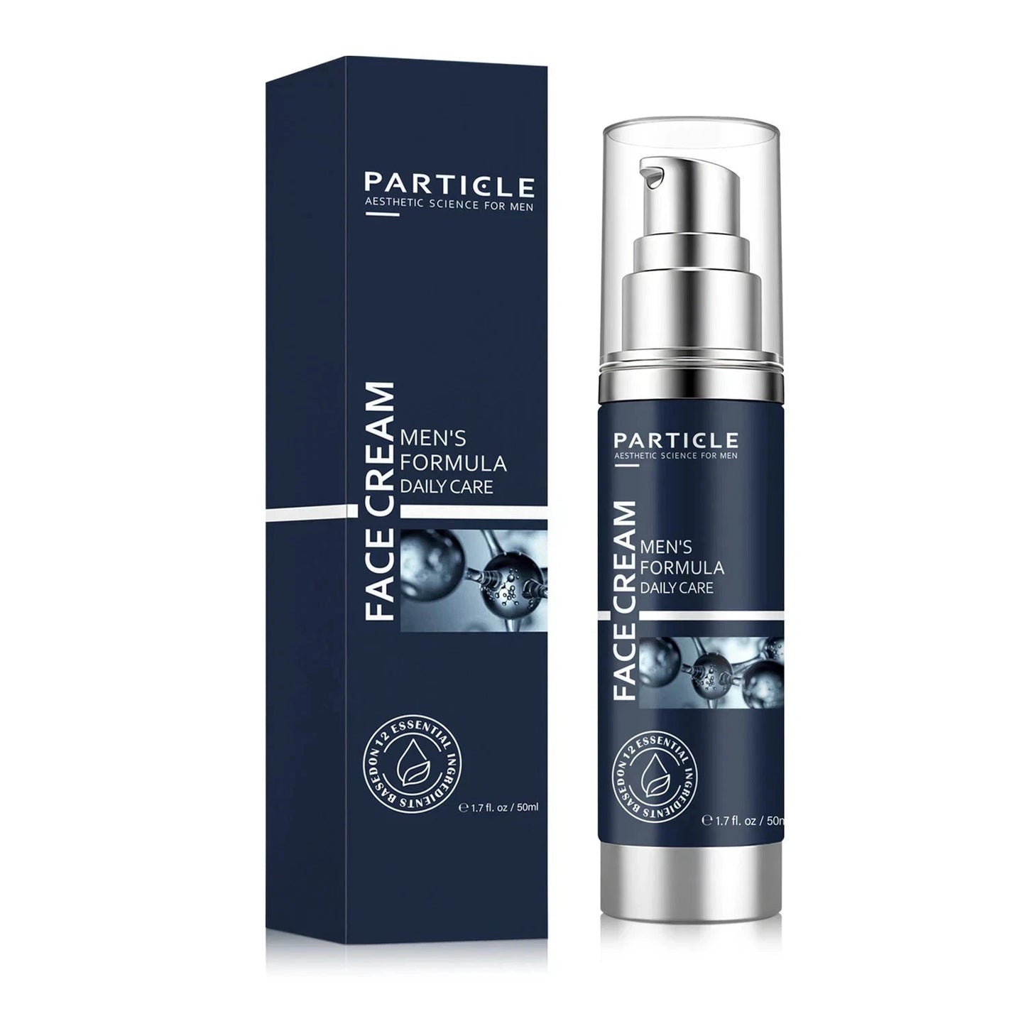 Particle Men's 6-in-1 Anti-Aging Face Cream – Wrinkles, Eye Bags & Dark Spots, 1.7oz
