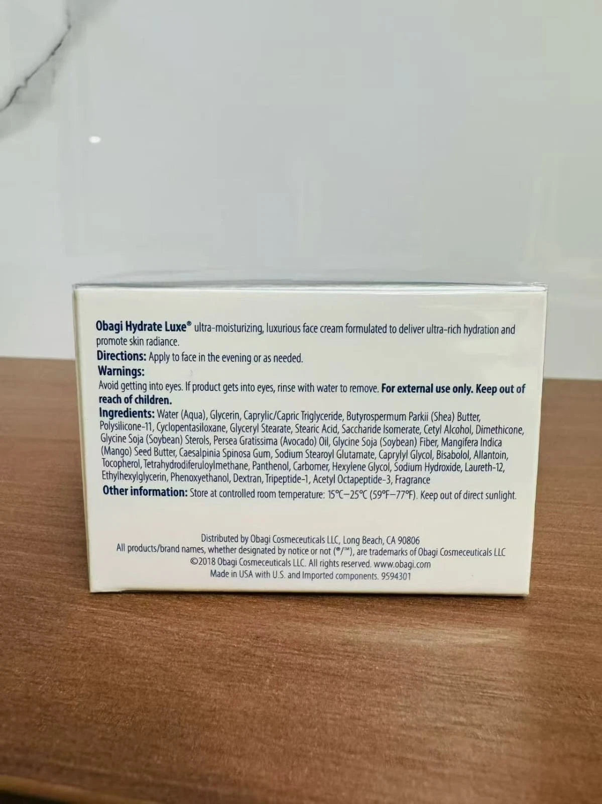 Obagi Hydrate Luxe Moisture-Rich Cream 1.7 Oz / 48g