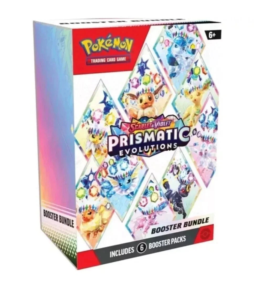 Pokemon TCG: Scarlet & Violet – Prismatic Evolutions Booster Bundle (6 Packs)