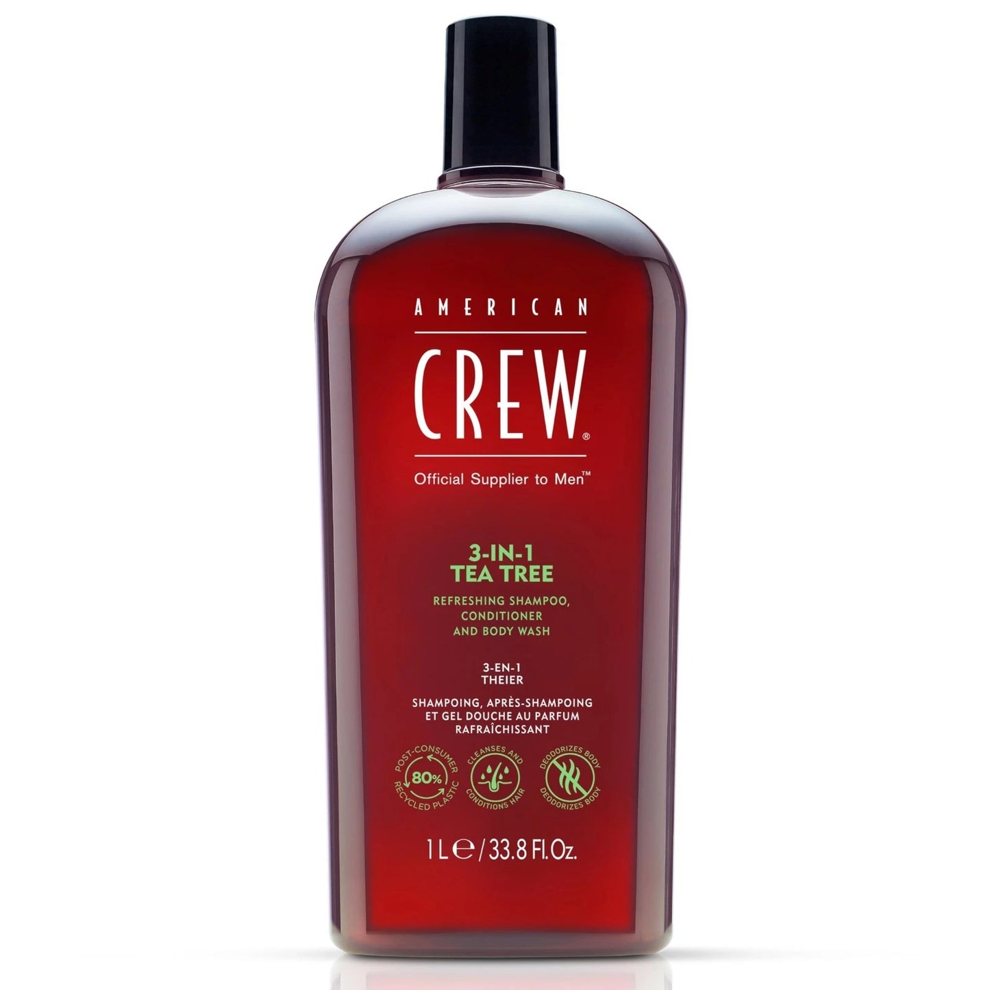 American Crew 3-in-1 Tea Tree Shampoo, Conditioner & Body Wash 33.8oz