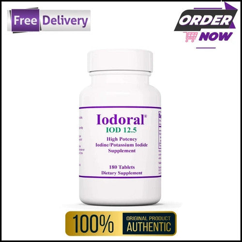 Optimox Iodoral 12.5mg High Potency Iodine/Iodine Supplement, 180 Tablets
