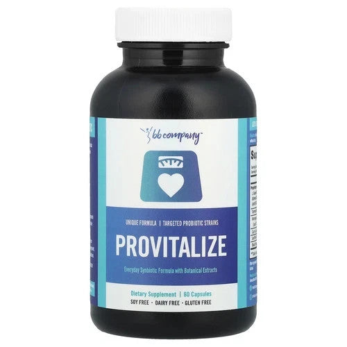 Provitalize Synbiotic Probiotic & Botanical Formula for Gut Health, 60 Capsules
