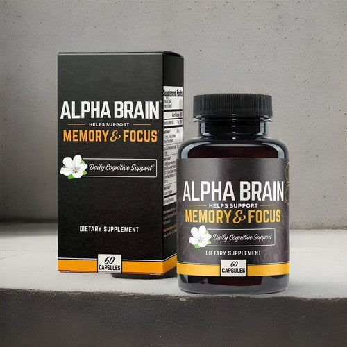 Onnit Alpha Brain Nootropic Capsules, 60 Count – Caffeine-Free Memory & Focus Support