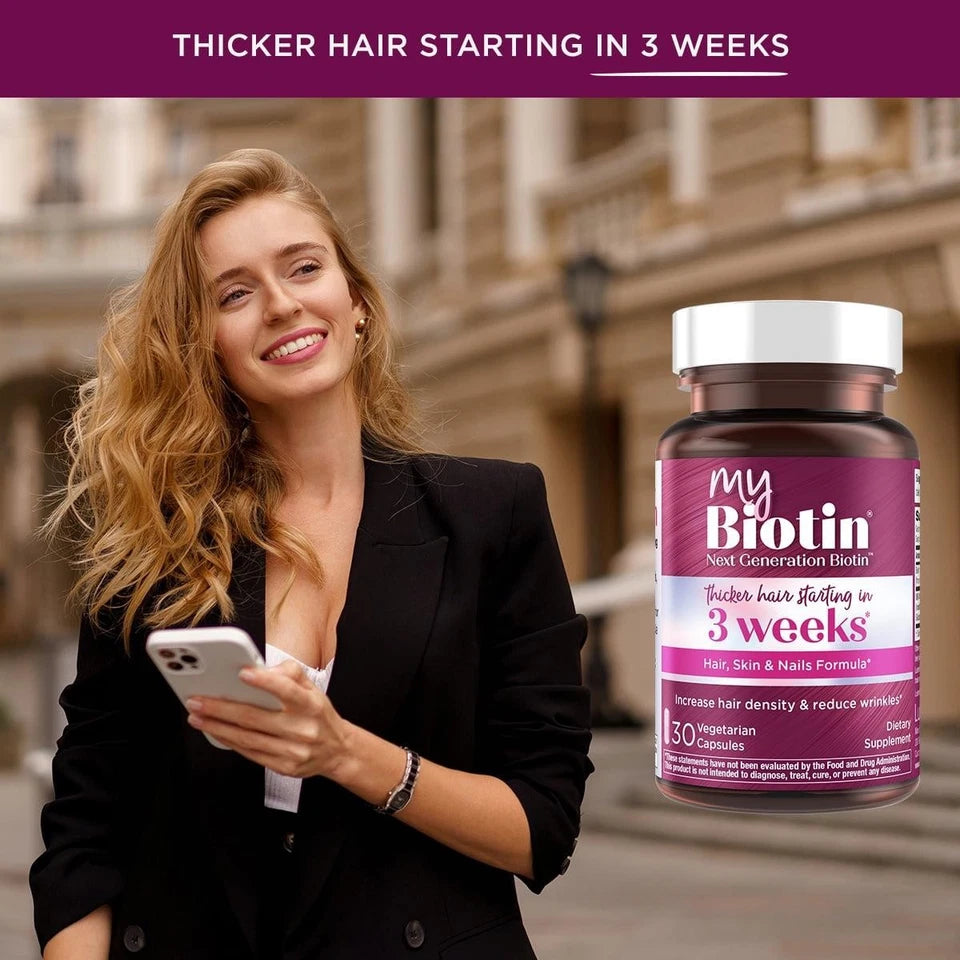 Purity Products MyBiotin ProClinical – Thicker Hair Support with MB40X Biotin Matrix & Astaxanthin | 30 Capsules