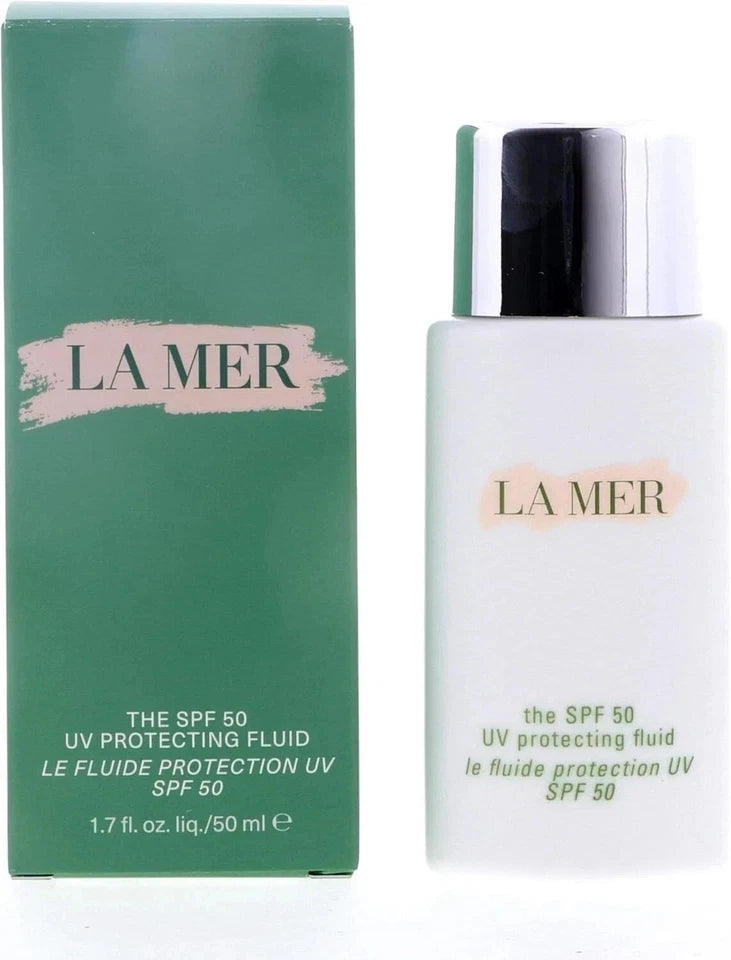 La Mer SPF 50 UV Protecting Fluid – Miracle Broth Face Sunscreen, 1.7oz
