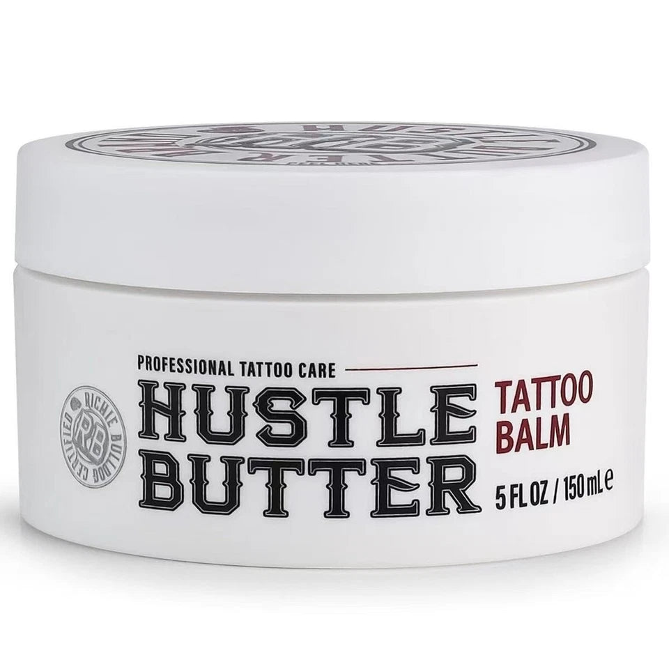 Hustle Butter Deluxe Tattoo Aftercare Balm, 5oz – Heals & Protects New Tattoos, 100% Vegan