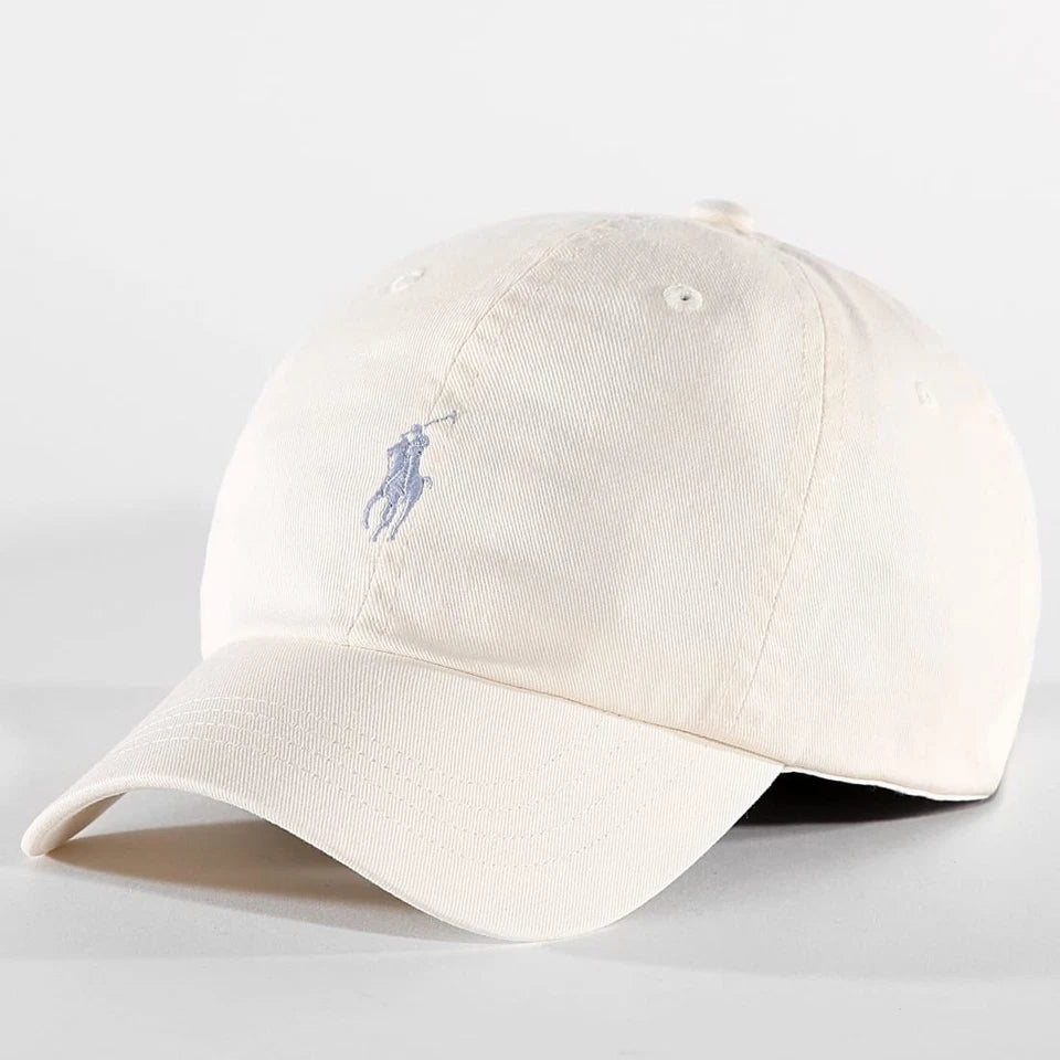 Polo Ralph Lauren Cotton Chino Baseball Cap – Beige, Adjustable Strap