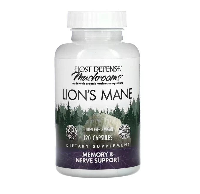 Host Defense Lion's Mane Mushroom 120 Capsules