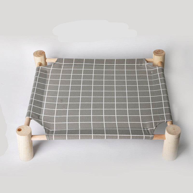 washable solid wood dog bed
