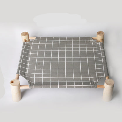washable solid wood dog bed