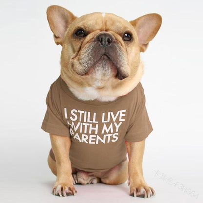 pet dog letter t-shirt