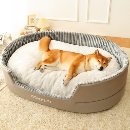 washable dog bed with removable cover