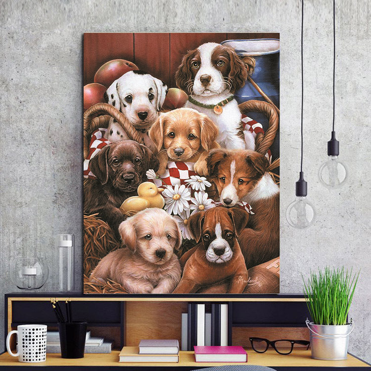 diamond mosaic painting pet dog