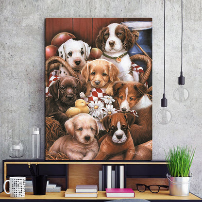 diamond mosaic painting pet dog