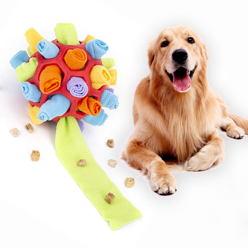 sniff and snack puzzle ball for dogs
