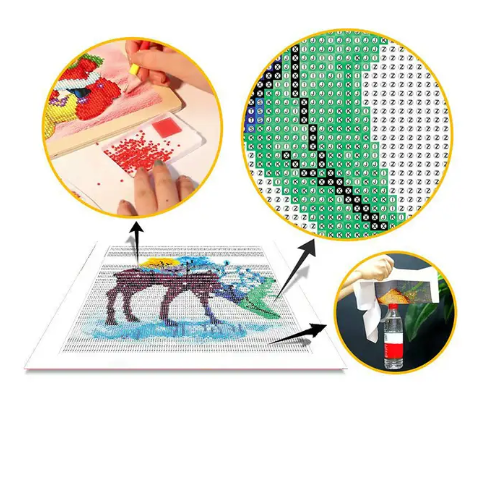 diamond mosaic painting pet dog
