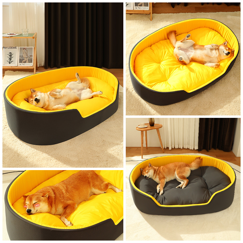 washable dog bed with removable cover