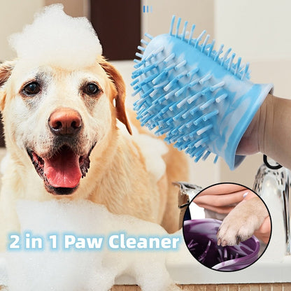 2 in 1 dog paw cleaner cup