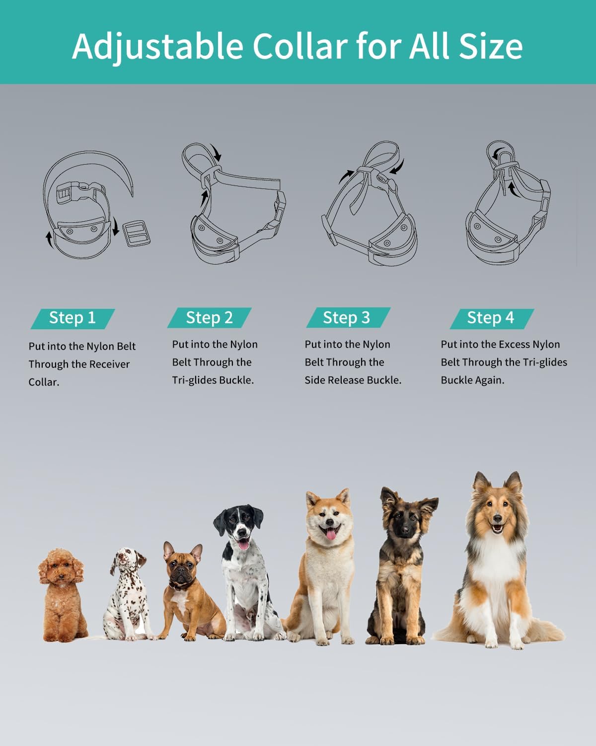 Automatic Smart Anti-Bark Collar for Small & Medium Dogs – Rechargeable, 5 Sensitivity Levels, Beep & Shock