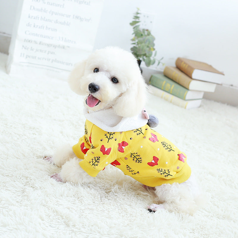cotton fleece dog hoodie