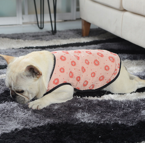 French cotton mesh dog vest