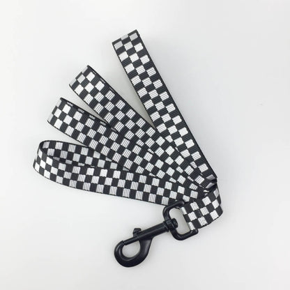 checkered pet dog harness