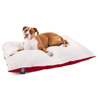 36x48 Red Rectangle Pet Dog Bed By Majestic