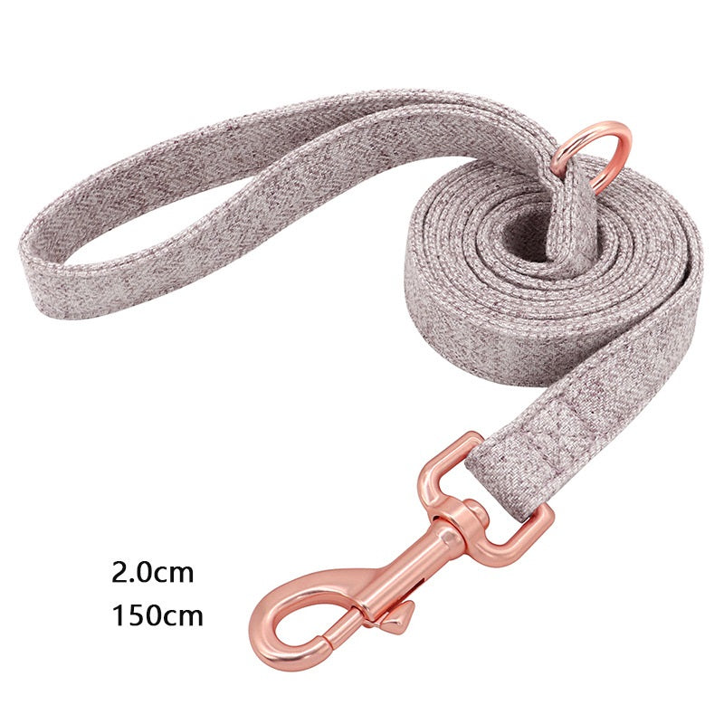 Engraved Pet Dog Collar with Anti-Lost Leash Supplies