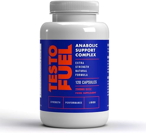 TestoFuel Natural Testosterone Booster for Men, 120 Capsules