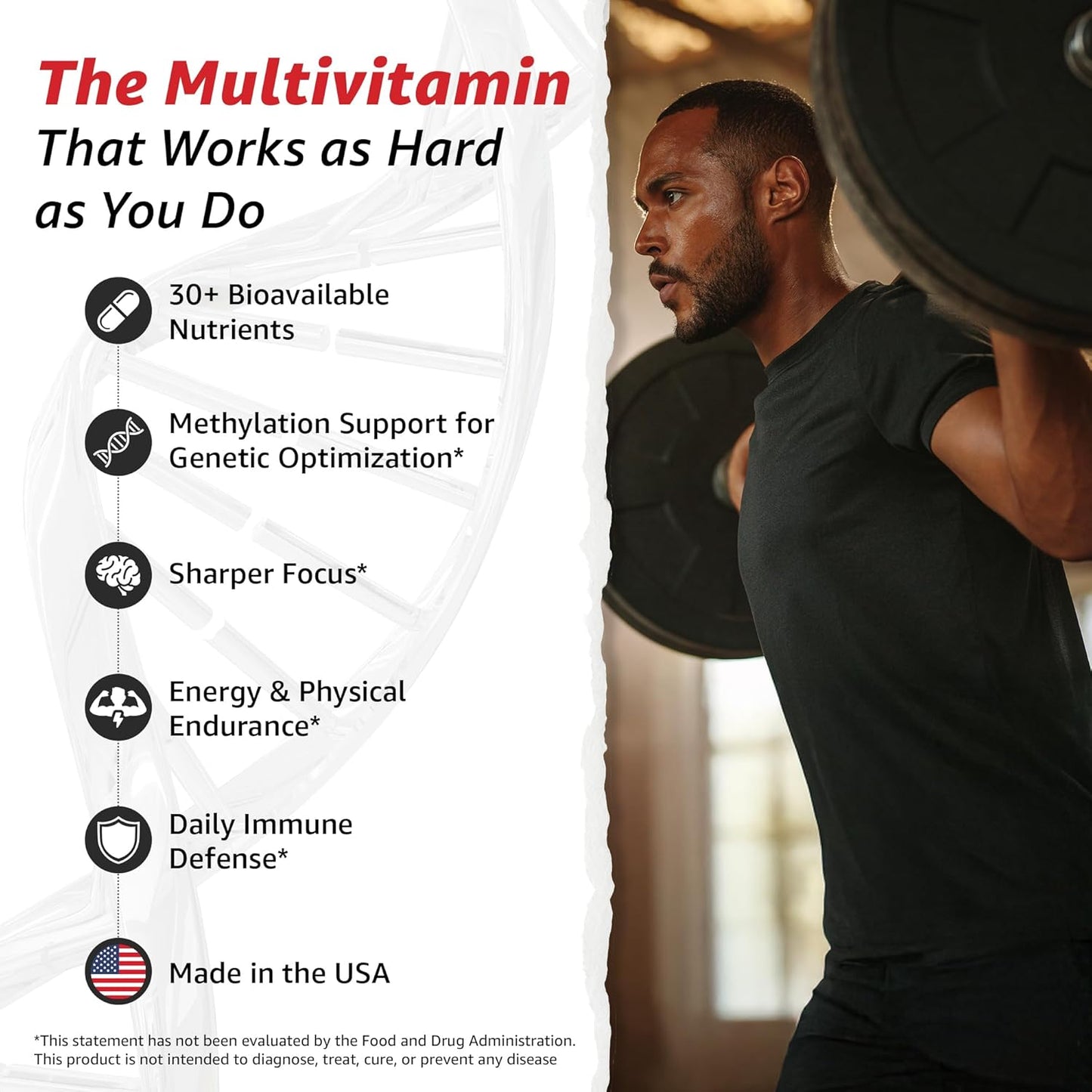 10X Health Optimize Methylated Multivitamin – 34-in-1 Formula for Men & Women | 90 Capsules