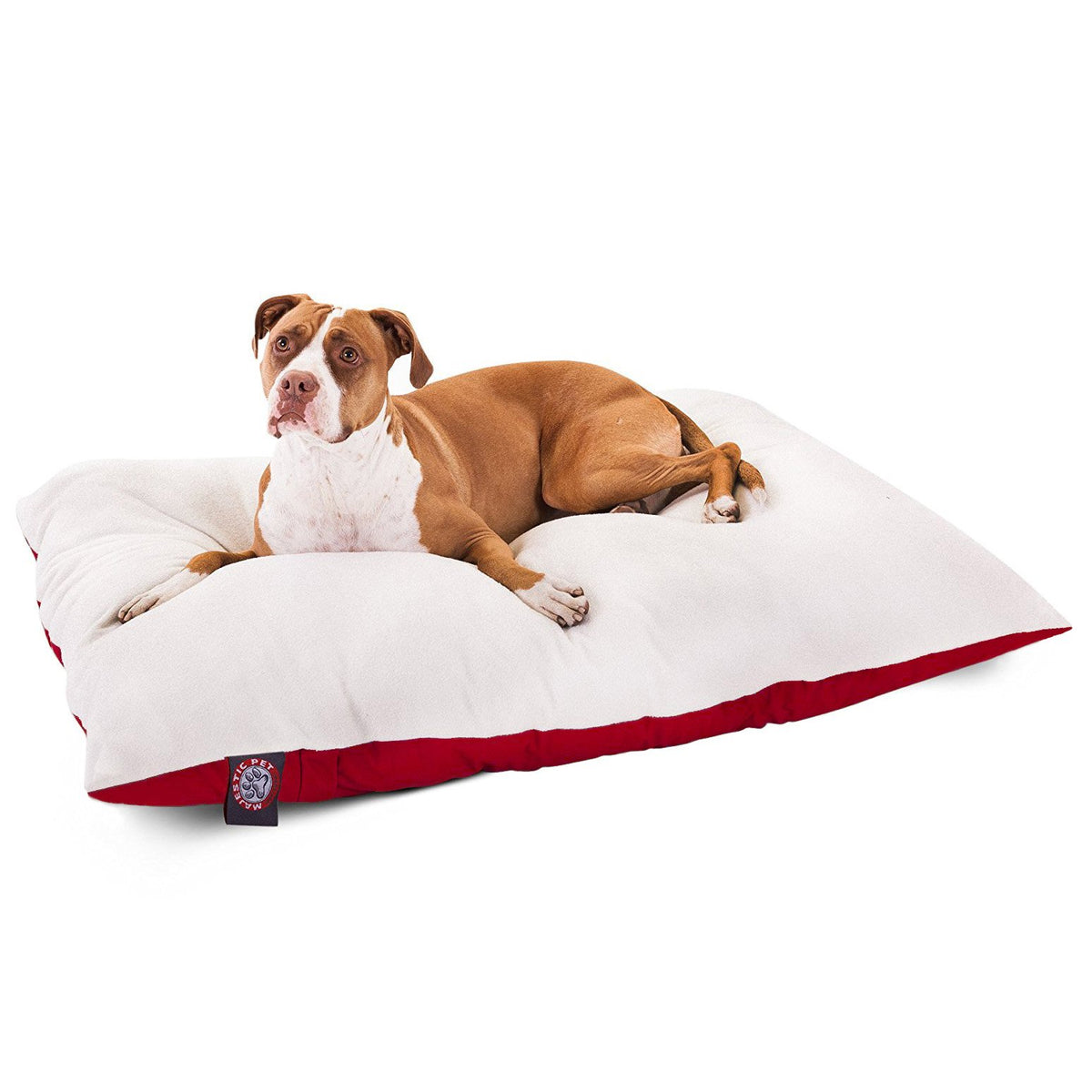 36x48 Red Rectangle Pet Dog Bed By Majestic
