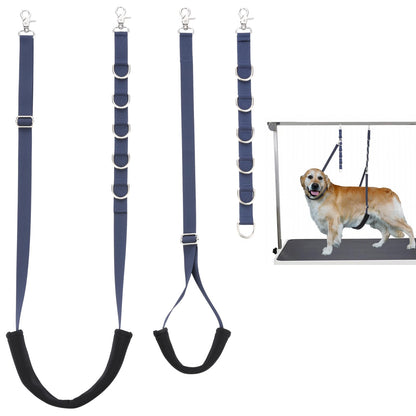 dog grooming belly straps set