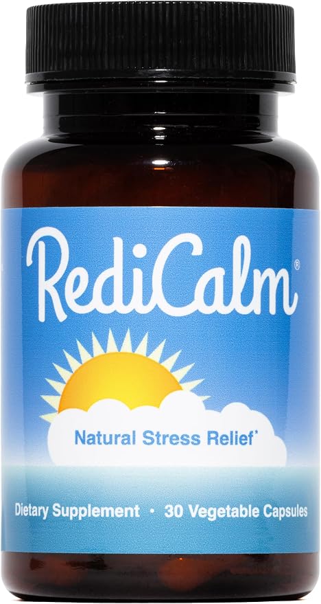 RediCalm - Natural Stress Relief Supplement - Non-GMO, Vegan, Gluten  (30 cap)