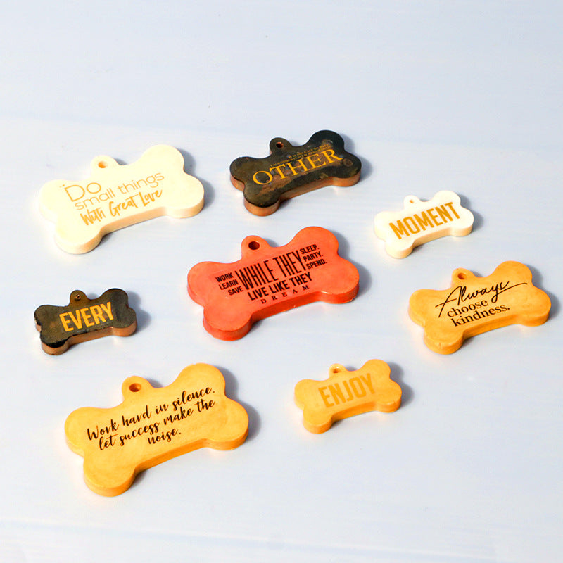 diy silicone dog bone keychain mold