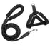 reflective dog leash and collar set