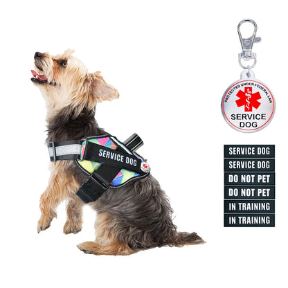 lightweight service dog vest with patches