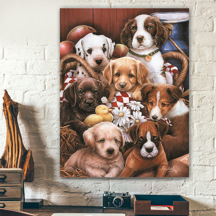 diamond mosaic painting pet dog