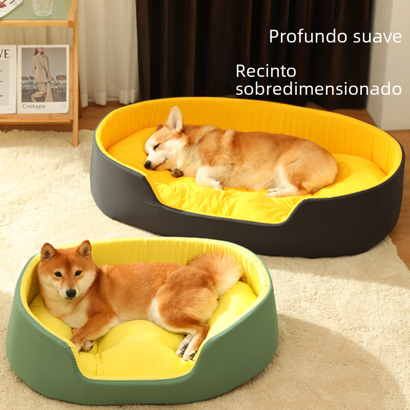 washable dog bed with removable cover