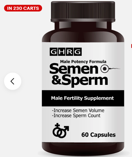 Semen & Sperm, Male Fertility Supplement, Increase Semen Volume, Sperm Count