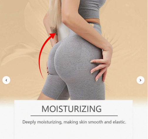 OUHOE Hip & Buttock Firming Oil 30ml - Natural Hydrating Blend For Skin Elasticity Support, Moisturizing Essential Oil Formula To Help Improve Skin Texture, Non-Greasy Body Contouring Care For All Skin Tones,Light Beige