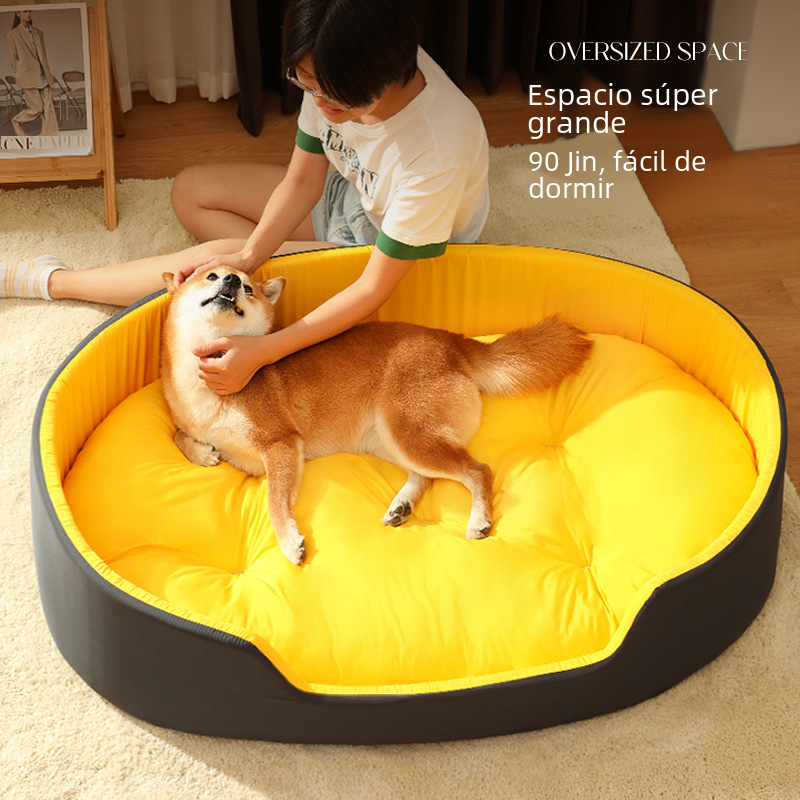 washable dog bed with removable cover