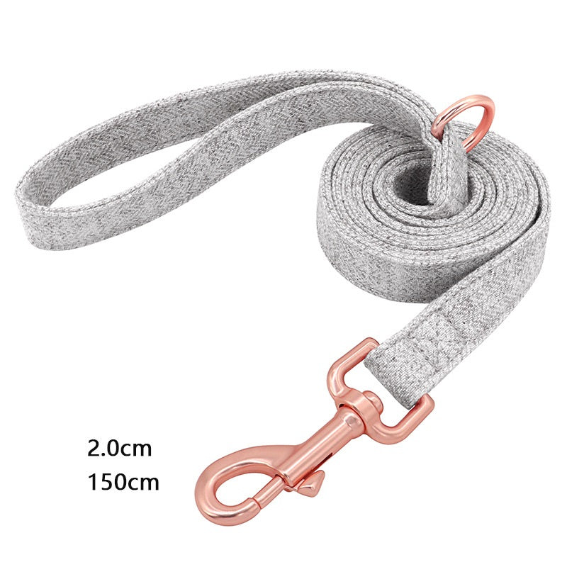 Engraved Pet Dog Collar with Anti-Lost Leash Supplies