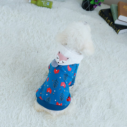 cotton fleece dog hoodie